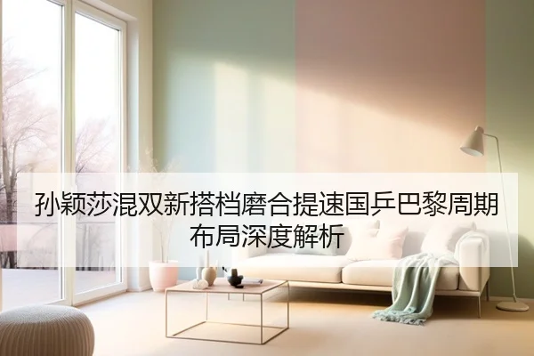 孙颖莎混双新搭档磨合提速国乒巴黎周期布局深度解析